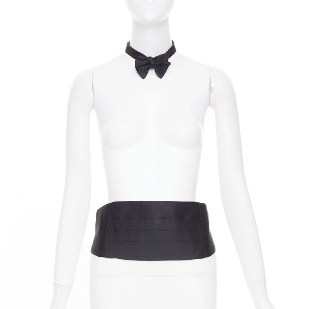 Ralph Lauren Silk Cummerbund Bow Tie Set